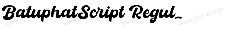 BatuphatScript Regul字体转换